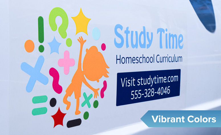 Clear car Decal Vibrant