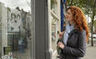 Fronted Window Decal Decoration On Store Front SQS