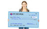 Giant Check Girl Winner