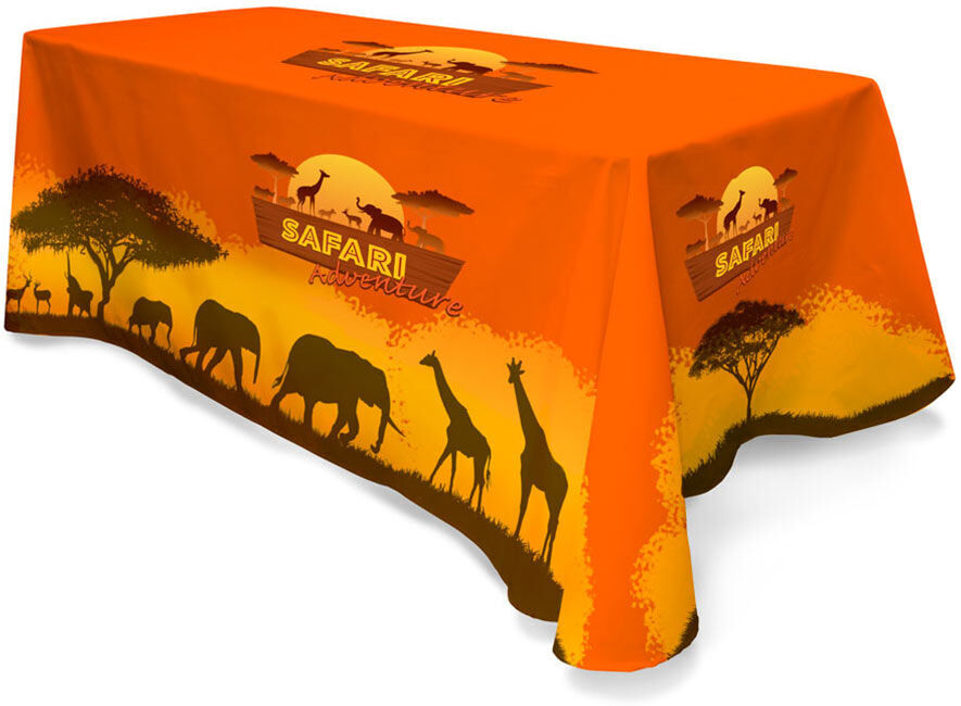Custom Table Cover at an Angle
