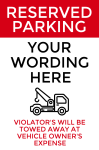 Reserved Parking Aluminum