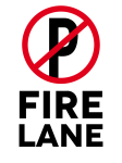 No Parking Fire Lane