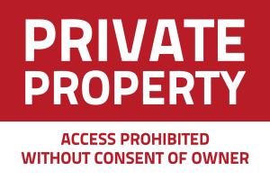 No Trespassing