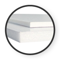 Call out image of mounted poster materials